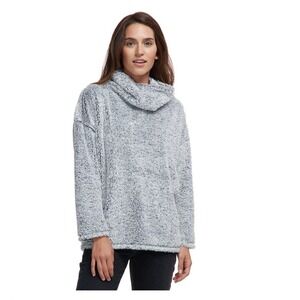 Dylan Sherpa Soft Cowl Neck Pullover Sweater Women's Cozy Fleece Top